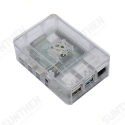 Updated Raspberry Pi ABS Case Black/White/Transparent Enclosure Box V4 for Raspberry Pi 4B Updated Raspberry Pi ABS Case Black/White/Transparent Enclosure Box V4 for Raspberry Pi 4B