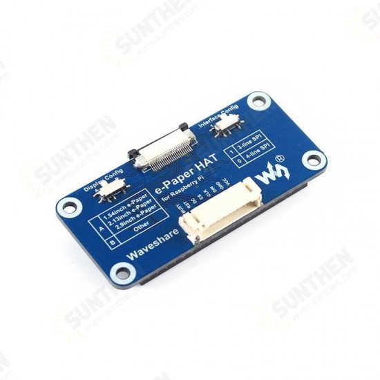 Universal e-Paper Panel Driver HAT SPI Surface for Raspberry Pi 4