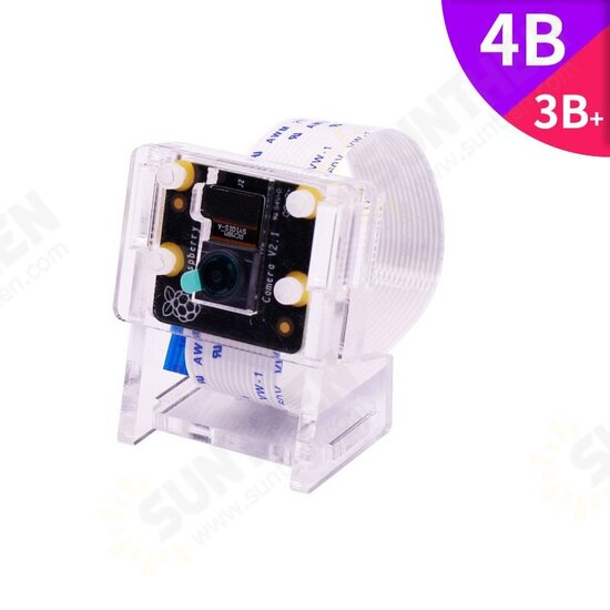 Acrylic Protective Case Bracket for Raspberry Pi 4B/3B+ Camera