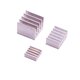 Heatsink Kit Heat Sink 3pcs Aluminum Heatsink Radiator Cooling Kit Cooler with Adhesive Combination for Raspberry Pi 4B