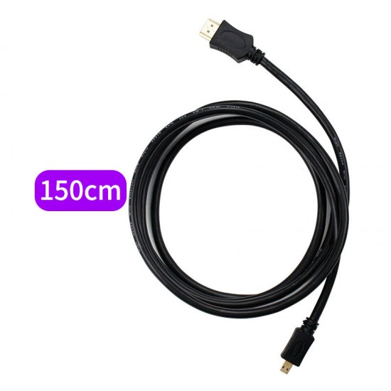 Micro-HDMI to HDMI Cable 4K Data Transfer Monitor Cable for Raspberry Pi 4B