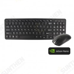 Wireless Keyboard and Mouse Set Compatible with Raspberry Pi and Jetson NANO Wireless Keyboard and Mouse Set Compatible with Raspberry Pi and Jetson NANO