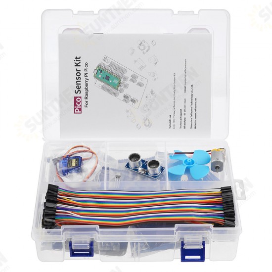 Programmable Sensor Kit with 21 Electronic Modules for Raspberry Pi Pico Development Board Programmable Sensor Kit with 21 Electronic Modules for Raspberry Pi Pico Development Board