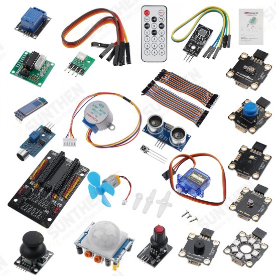 Programmable Sensor Kit with 21 Electronic Modules for Raspberry Pi Pico Development Board Programmable Sensor Kit with 21 Electronic Modules for Raspberry Pi Pico Development Board