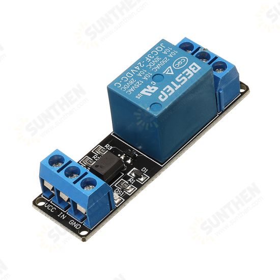 1 Channel 24V Relay Module Optocoupler Isolation With Indicator Input Active Low Level for Arduino - products that work with official Arduino boards