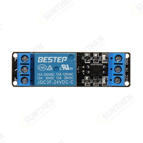 1 Channel 24V Relay Module Optocoupler Isolation With Indicator Input Active Low Level for Arduino - products that work with official Arduino boards