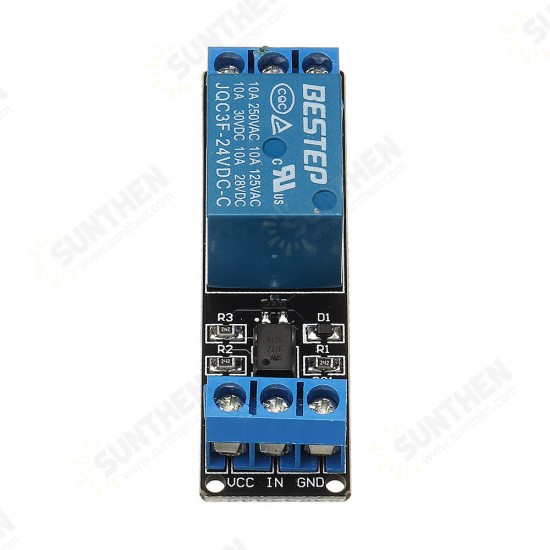 1 Channel 24V Relay Module Optocoupler Isolation With Indicator Input Active Low Level for Arduino - products that work with official Arduino boards