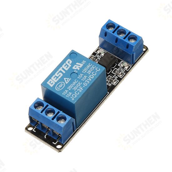 1 Channel 3.3V Low Level Trigger Relay Module Optocoupler Isolation Terminal for Arduino - products that work with official Arduino boards