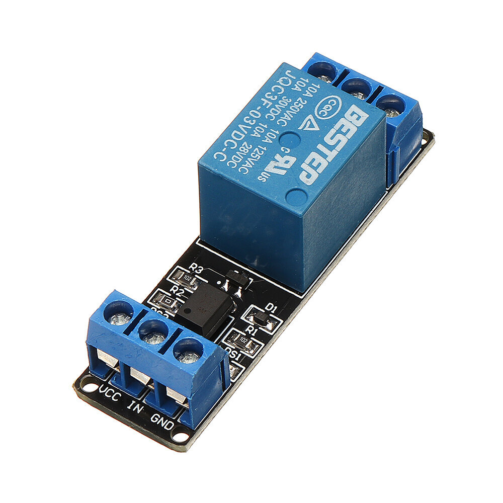 1 Channel 3.3V Low Level Trigger Relay Module Optocoupler Isolation ...