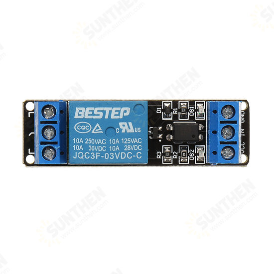 1 Channel 3.3V Low Level Trigger Relay Module Optocoupler Isolation Terminal for Arduino - products that work with official Arduino boards