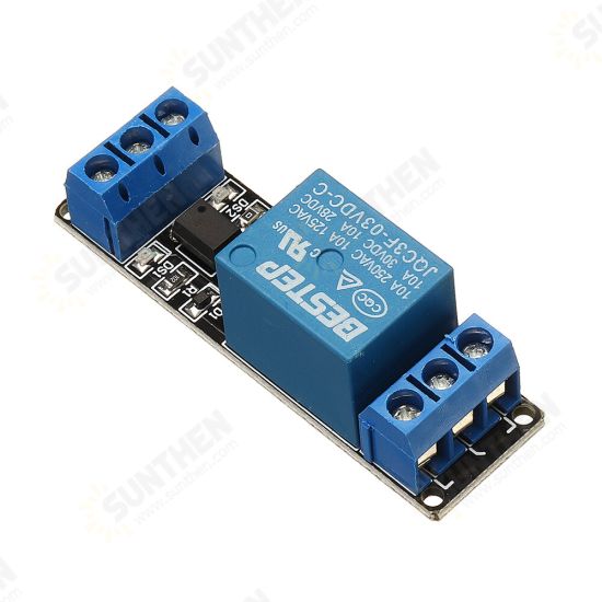 1 Channel 3.3V Low Level Trigger Relay Module Optocoupler Isolation Terminal for Arduino - products that work with official Arduino boards