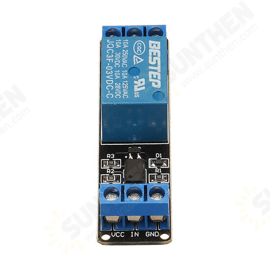 1 Channel 3.3V Low Level Trigger Relay Module Optocoupler Isolation Terminal for Arduino - products that work with official Arduino boards