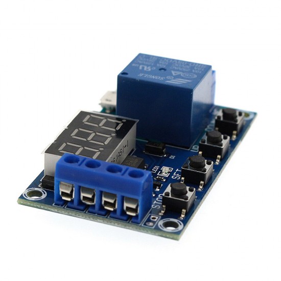 1 Way 6-30V Relay Module On/Off Switch Trigger Time Delay Circuit Timer Cycle Switch Relay