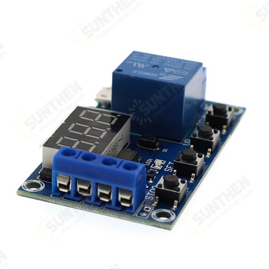 1 Way 6-30V Relay Module On/Off Switch Trigger Time Delay Circuit Timer Cycle Switch Relay