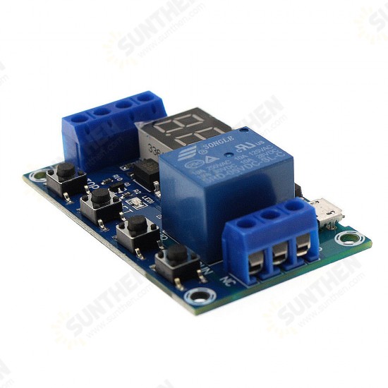 1 Way 6-30V Relay Module On/Off Switch Trigger Time Delay Circuit Timer Cycle Switch Relay