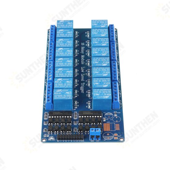 1/2/4/6/8/16 Relay Module 8 Channel with Optocoupler Relay Output 1 2 4 6 Relay Module 8 Channels Low Level Trigger 5/12/24V