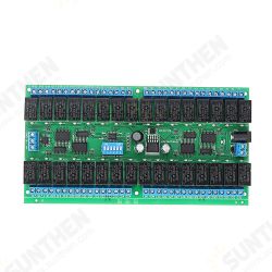 12V 32CH Channel RS485 Relay Modbus RTU Protocol Serial Remote Control Switch PLC Control Board 12V 32CH Channel RS485 Relay Modbus RTU Protocol Serial Remote Control Switch PLC Control Board