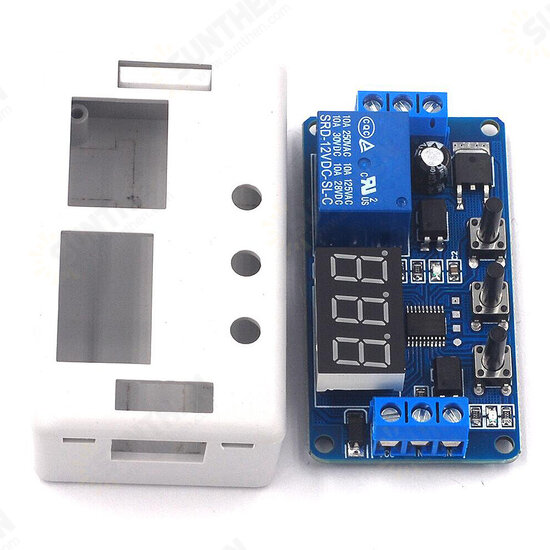 1CH 12V Relay Module with/without Shell Adjustable Trigger Delay Circuit Timing Cycle On/Off Switch Relay