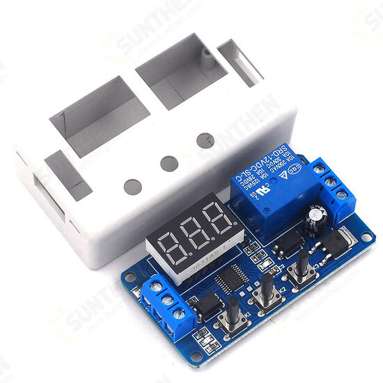 1CH 12V Relay Module with/without Shell Adjustable Trigger Delay Circuit Timing Cycle On/Off Switch Relay