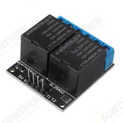 2 Channel 5V Bistable Self-locking Relay Module Button MCU Low-level Control Switch Board 2 Channel 5V Bistable Self-locking Relay Module Button MCU Low-level Control Switch Board