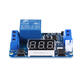 24V Trigger Time Delay Relay Module with LED Digital Display 0-999s 0-999min 0-999H Work-delay/Delay-work