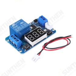 24V Trigger Time Delay Relay Module with LED Digital Display 0-999s 0-999min 0-999H Work-delay/Delay-work