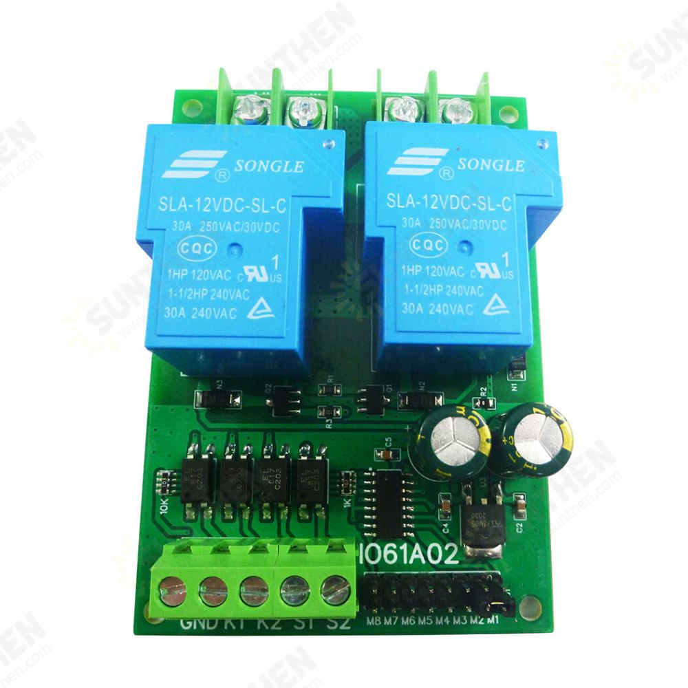 30A 12V 24V DC Motor Controller Relay Board Forward Reverse Control ...