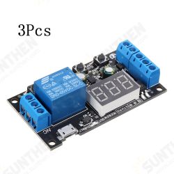 3Pcs ZK-TD2 5V 12V 24V Time Delay Relay Module Trigger Cycle Timing Industrial Anti-overshoot Timer Relay 3Pcs ZK-TD2 5V 12V 24V Time Delay Relay Module Trigger Cycle Timing Industrial Anti-overshoot Timer Relay