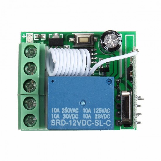 3pcs DC12V 10A 1CH 433MHz Wireless Relay RF Remote Control Switch Receiver Board
