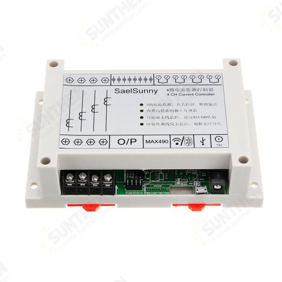 4 Channel 4CH Current Controller Switch Control Monitoring Relay Module for Arduino - products that work with official Arduino boards