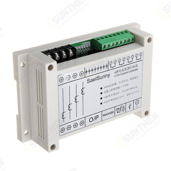 4 Channel 4CH Current Controller Switch Control Monitoring Relay Module for Arduino - products that work with official Arduino boards