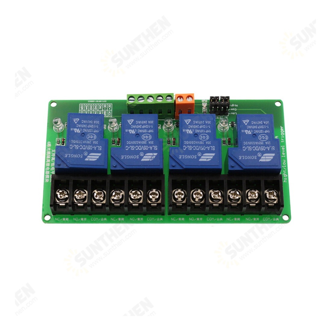 4 Channel Relay Module 30A with Optocoupler Isolation Supports High and ...