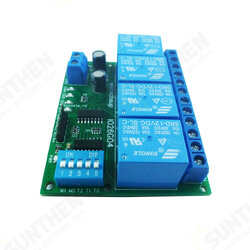 4CH Multifunction Delay Relay Module Flip-Flop Bistable Self-locking Interlock Power Conditioner Audio Device Power Up 4CH Multifunction Delay Relay Module Flip-Flop Bistable Self-locking Interlock Power Conditioner Audio Device Power Up