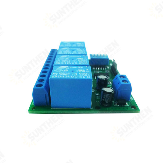 4CH Multifunction Delay Relay Module Flip-Flop Bistable Self-locking Interlock Power Conditioner Audio Device Power Up