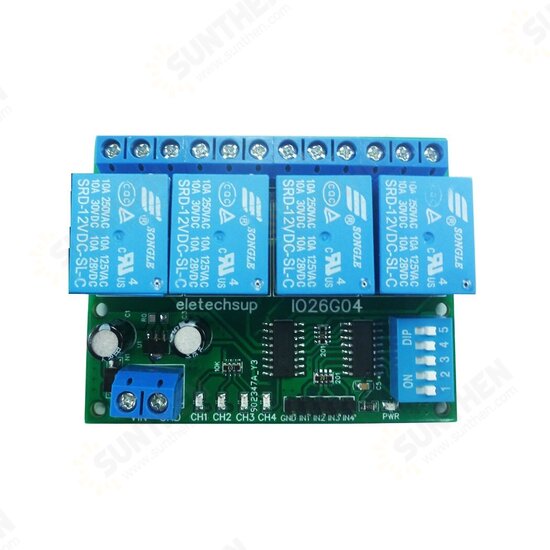 4CH Multifunction Delay Relay Module Flip-Flop Bistable Self-locking Interlock Power Conditioner Audio Device Power Up