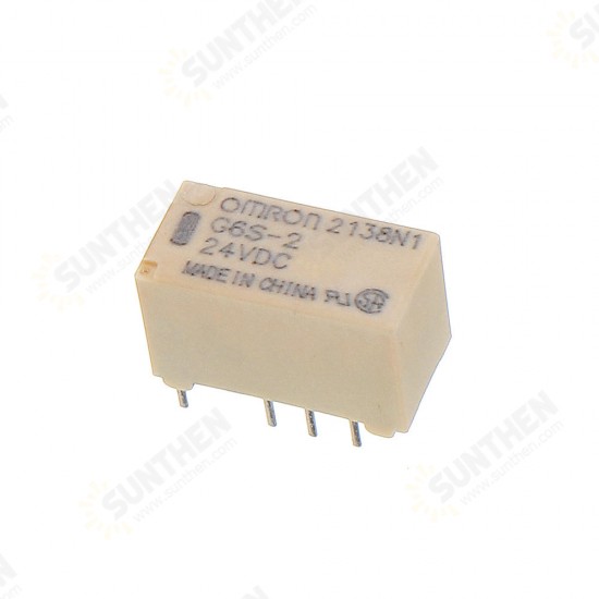 5Pcs G6S-2 5VDC 12VDC 24VDC Relay Module 2A 250VAC/DC220V 8PIN