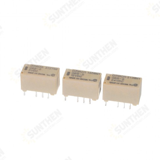 5Pcs G6S-2 5VDC 12VDC 24VDC Relay Module 2A 250VAC/DC220V 8PIN