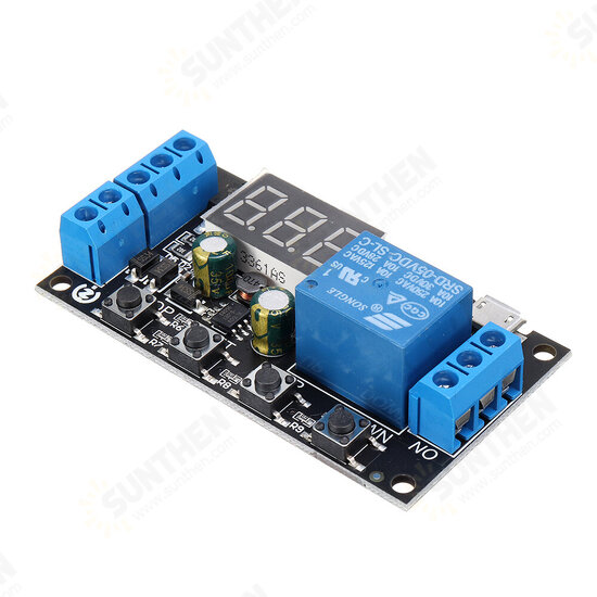 5Pcs ZK-TD2 5V 12V 24V Time Delay Relay Module Trigger Cycle Timing Industrial Anti-overshoot Timer Relay