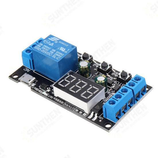 5Pcs ZK-TD2 5V 12V 24V Time Delay Relay Module Trigger Cycle Timing Industrial Anti-overshoot Timer Relay