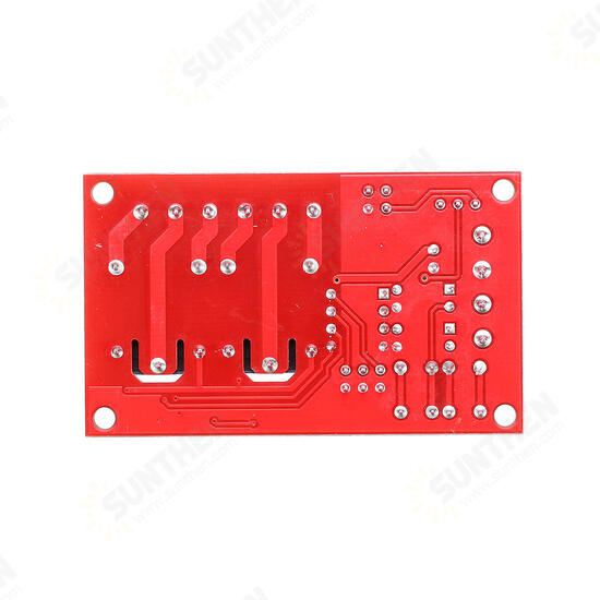 5V 2 Channel Button Self-locking Interlock Three-selection One Relay Module High and Low Level Trigger with Sw