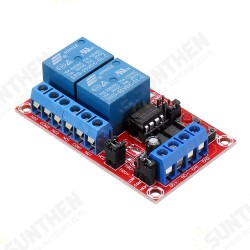 5V 2 Channel Button Self-locking Interlock Three-selection One Relay Module High and Low Level Trigger with Sw 5V 2 Channel Button Self-locking Interlock Three-selection One Relay Module High and Low Level Trigger with Sw