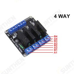 5V Relay 4 Channel SSR Low Level Solid State Relay Module 250V 2A with Fuse 5V Relay 4 Channel SSR Low Level Solid State Relay Module 250V 2A with Fuse