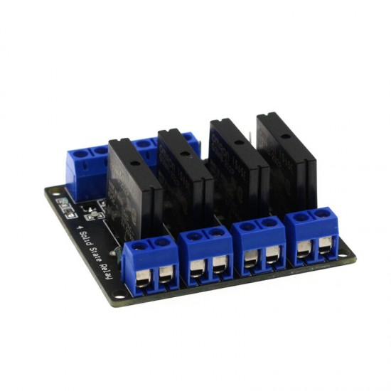 5V Relay 4 Channel SSR Low Level Solid State Relay Module 250V 2A with Fuse