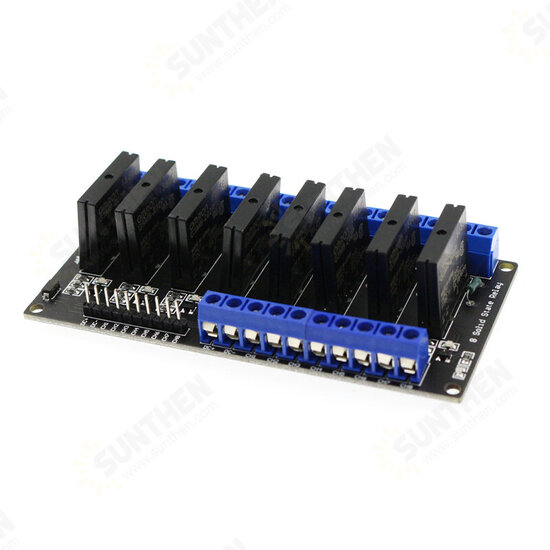 5V Relay 8 Channel SSR Low Level Solid State Relay Module 250V 2A with Fuse