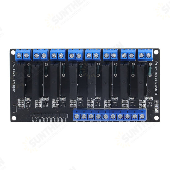 5V Relay 8 Channel SSR Low Level Solid State Relay Module 250V 2A with Fuse