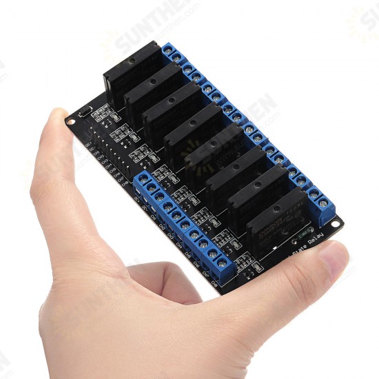 8 Channel DC 12V Relay Module Solid State High and low Level Trigger 240V2A