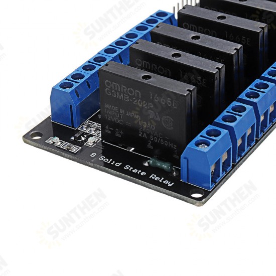 8 Channel DC 12V Relay Module Solid State High and low Level Trigger 240V2A