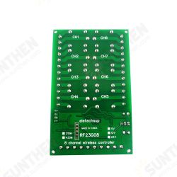 8Ch 433.92M EV1527 Learning Code OOK ASK RC Multi-function Remote Control Module DC 5V 12V 24V 8Ch 433.92M EV1527 Learning Code OOK ASK RC Multi-function Remote Control Module DC 5V 12V 24V