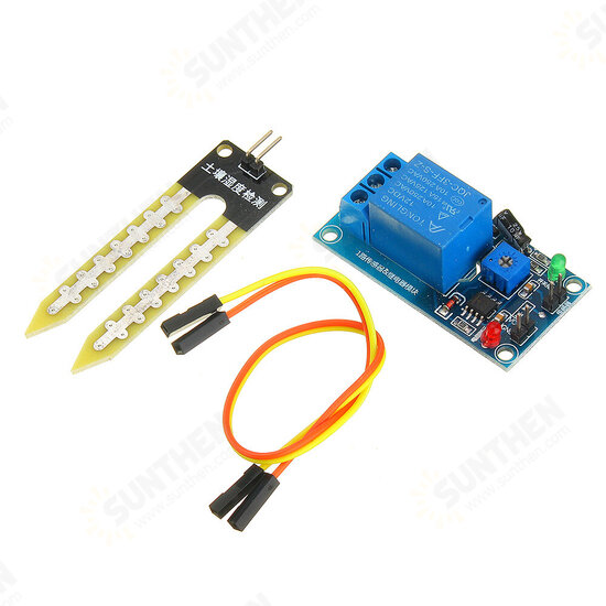 DC 12V Relay Controller Soil Moisture Humidity Sensor Module Automatically Watering