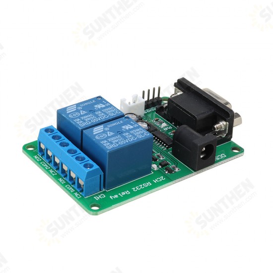 DC 5V 7.5V 9V 2Ch RS232 Relay Board Remote Control USB PC UART COM Serial Port